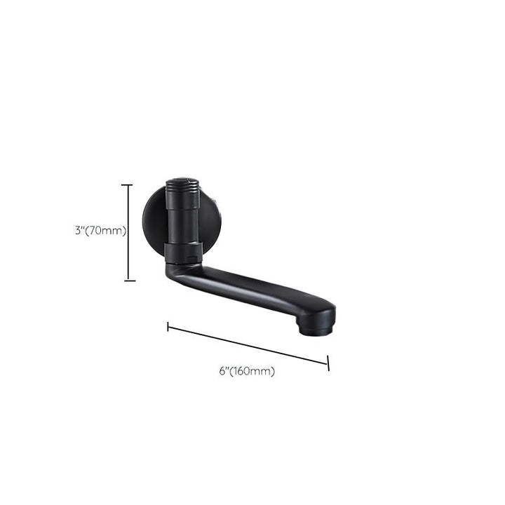 BowLift | Shower Bath Filler Wall Mount Copper Low Arc Knob Handle Bathtub Faucet Trim
