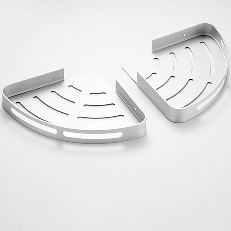 BowLift | Modern Aluminum Bathroom Accessory Set Black/ Silver Bathroom Shelf