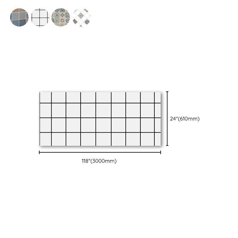 BowLift | Grid Mosaic Peel & Stick Tile Scratch-resistant Wallpaper for Backsplash