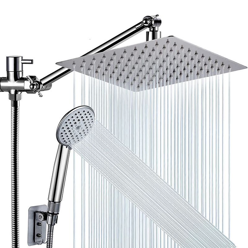 BowLift | Square Shape Double Shower Heads Modern Home Metal Double Shower Heads