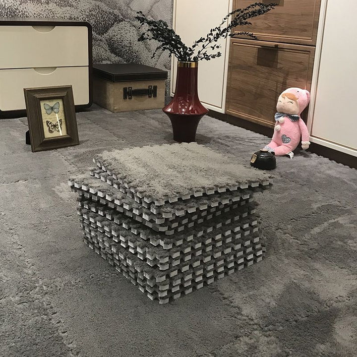 BowLift | Color-fade-resistant carpet tile Solid color interlocking carpet tile
