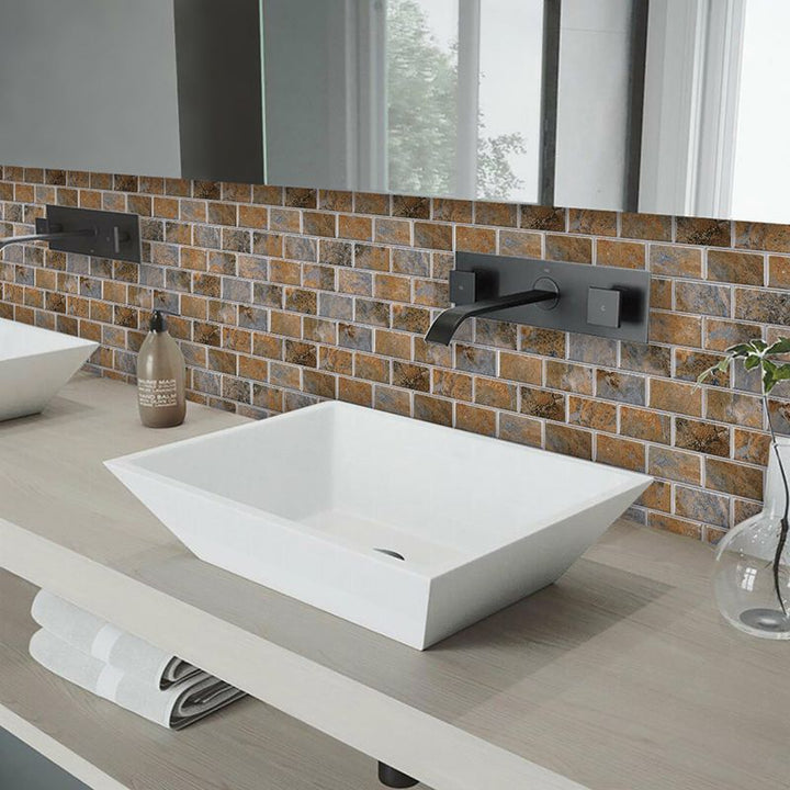 BowLift | Peel and Stick Tiles Subway Rectangle Waterproof PVC Tile-Peel & Stick for the Kitchen 10-Pack