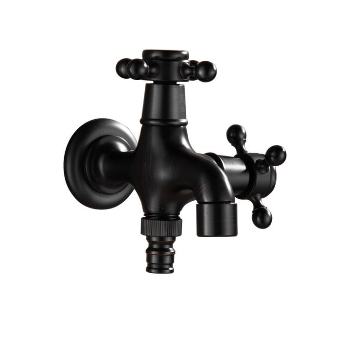 BowLift | Wide Bathroom Sink Faucet Wall-Mounted Cross Handle Faucet