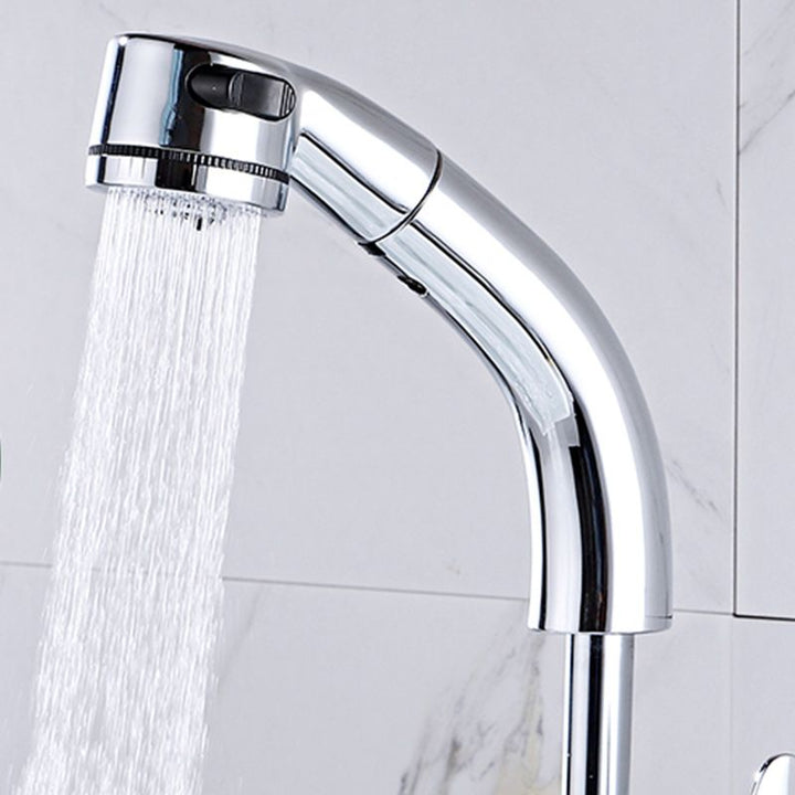 BowLift | Modern Simple Vessel Sink Faucet High Arc Bathroom Sink Faucet