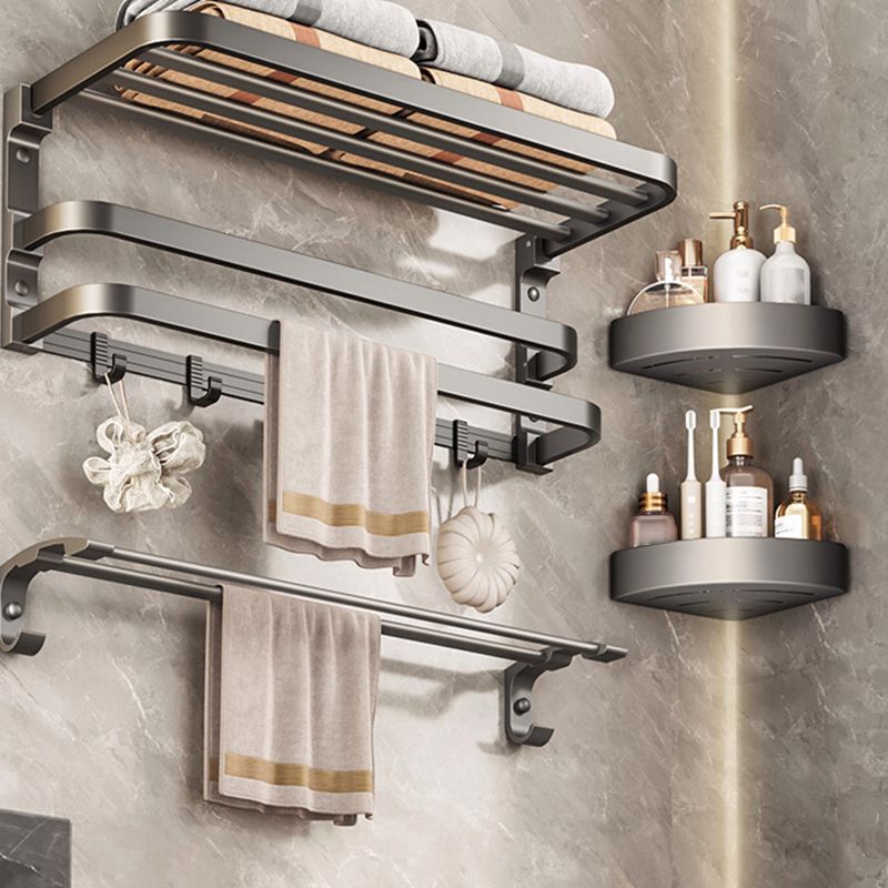 BowLift | Traditional bathroom accessory as a single piece or in a set in grey