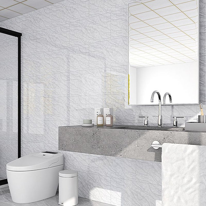 BowLift | Single Tile Peel and Stick Back Splash Modern Style Bathroom Peel and Stick Back Splash