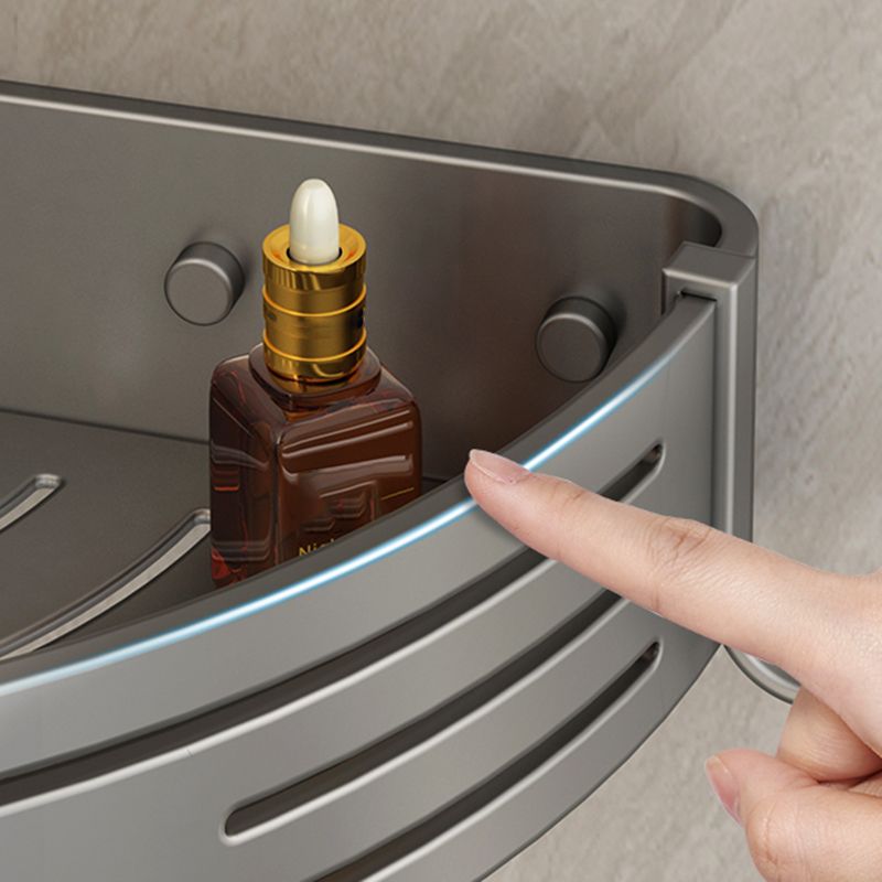 BowLift | 3-piece bathroom accessory set Contemporary aluminum bathroom shelf