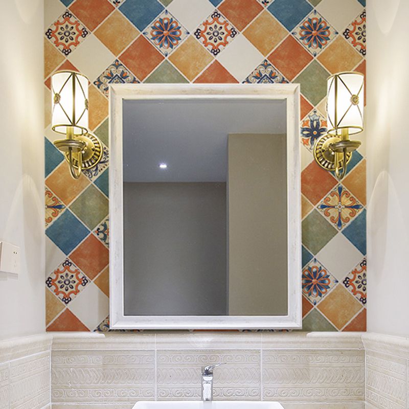BowLift | Rectangular Wall Tile for Peeling and Applying Geometric Print Kitchen Wallpaper