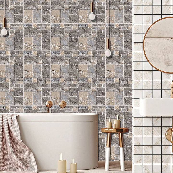 BowLift | Plastic Peel and Stick Wall Tiles Modern Simple Peel and Stick Wall Tiles