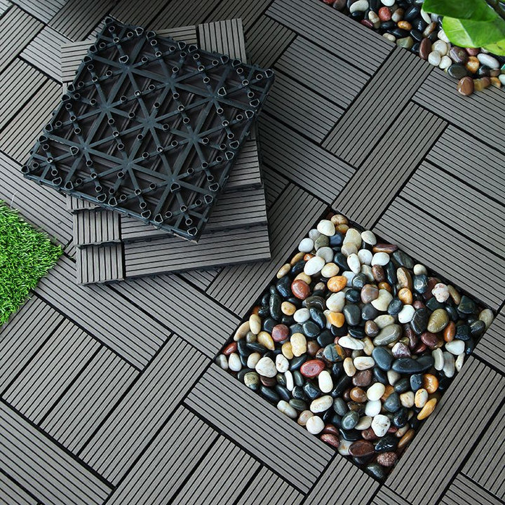 BowLift | Rectangular constructed tiles water-resistant parquet flooring for balcony
