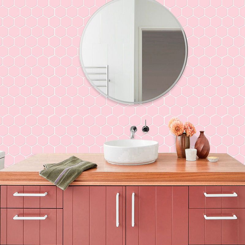 BowLift | Self-adhesive tiles Solid Color Hexagonal Scratch-resistant Self-adhesive tiles