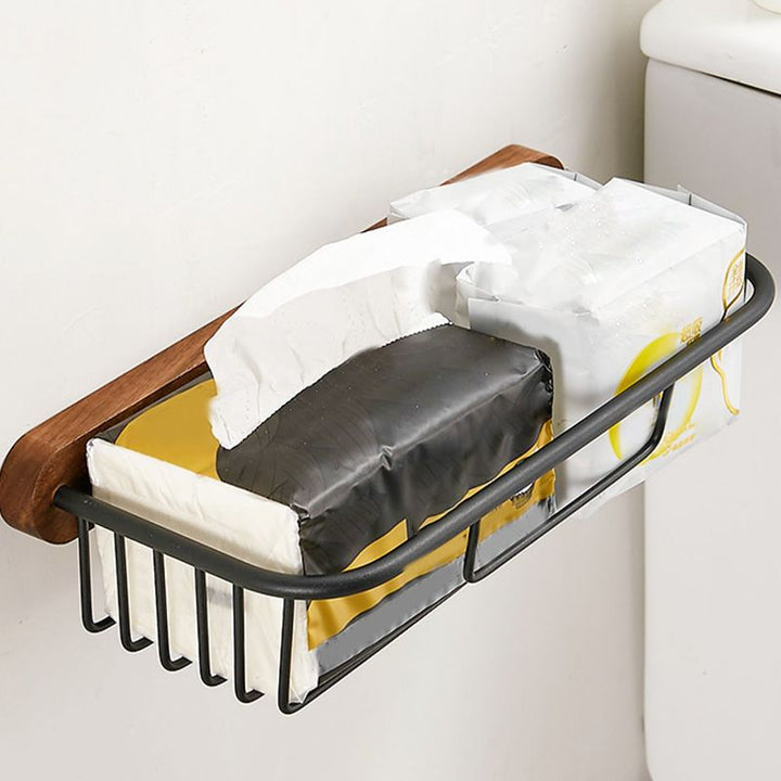 BowLift | Solid Wood Bathroom Accessories Set Foldable Metal Bathroom Accessories