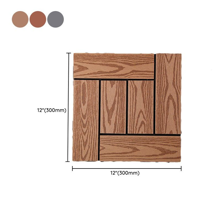 BowLift | Rectangular constructed tiles water-resistant parquet flooring for balcony