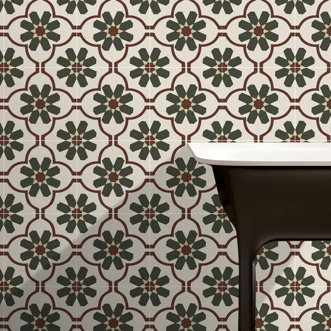 BowLift | Single Tile Wallpaper Square PVC Peel & Stick Field Tile with Waterproof