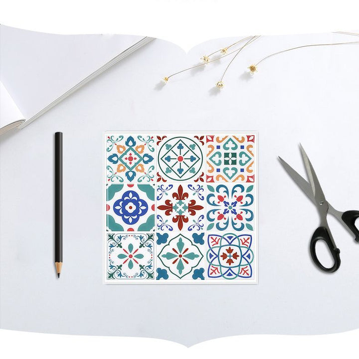 BowLift | Square Print Plastic Peel & Stick Tile Field Tile for Backsplash