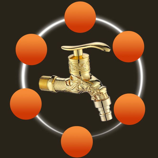 BowLift | Vintage Classic Sink Faucet Zinc Single Handle Dragon Engraving Wall-Mounted Faucet