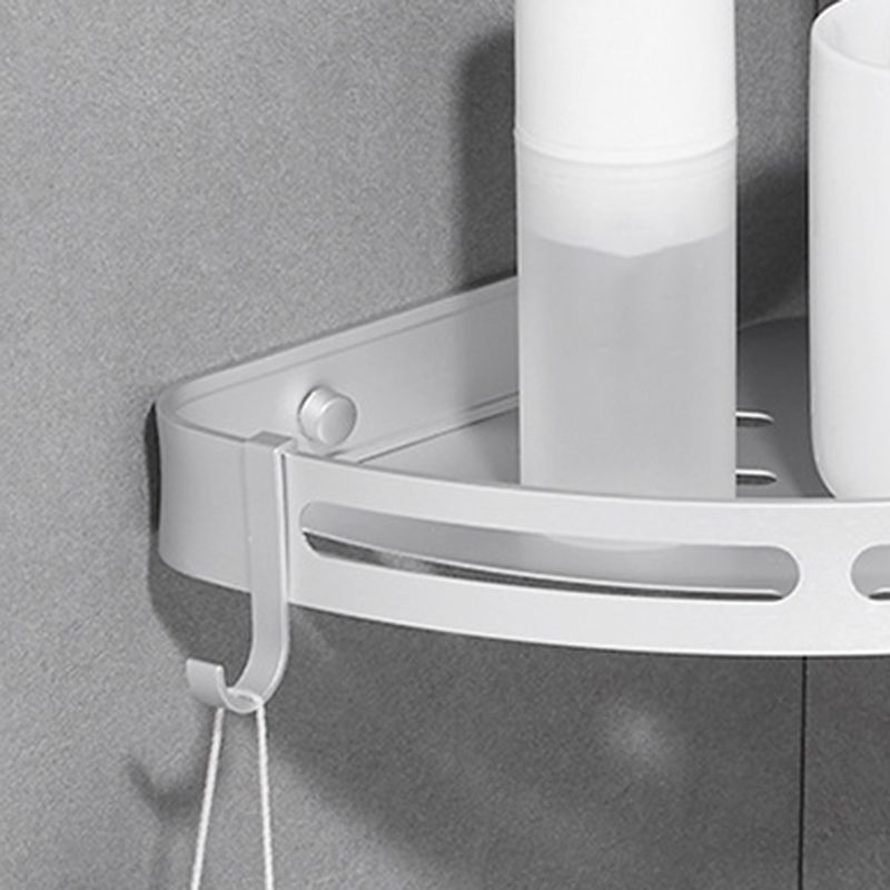 BowLift | Modern Aluminum Bathroom Accessory Set Black/ Silver Bathroom Shelf