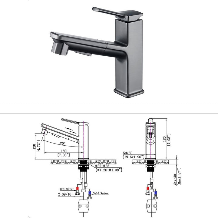 BowLift | Modern Vessel Faucet Copper Solid Color Single Handle Vessel Faucet