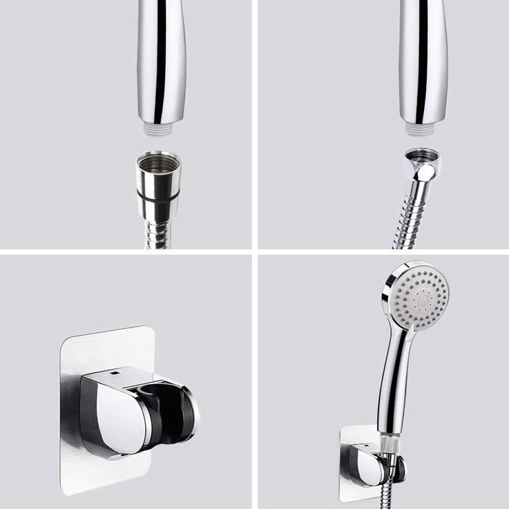 BowLift | Traditional Shower Head Simple Metal Round Handheld Shower