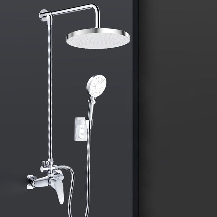 BowLift | Metal Shower Combo Contemporary Fixed Shower Head with Round and Rectangular Shape