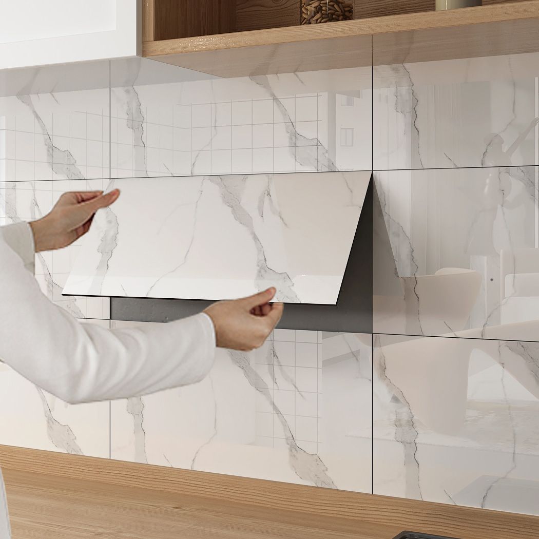 BowLift | 6-Pack PVC Rectangular Peel & Stick Subway Tiles Kitchen and Bathroom Backsplash