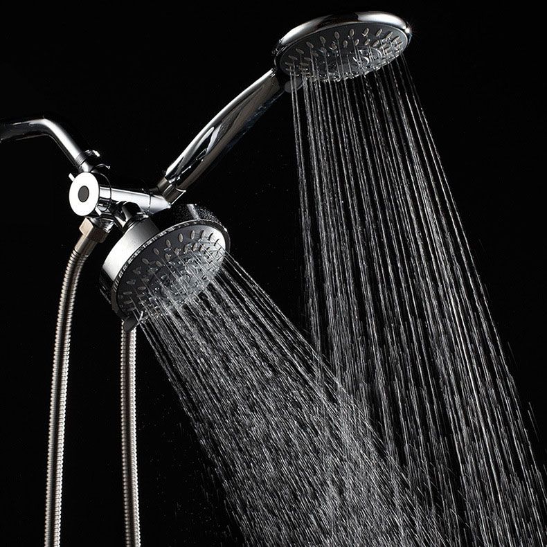 BowLift | Modern Style Shower Heads Dual Wall Mounted Round Metal Dual Shower