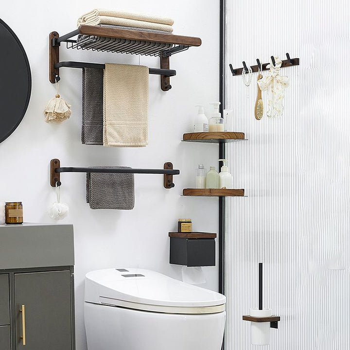 BowLift | Traditional Bathroom Accessories As Individual Piece Or As Set in Black