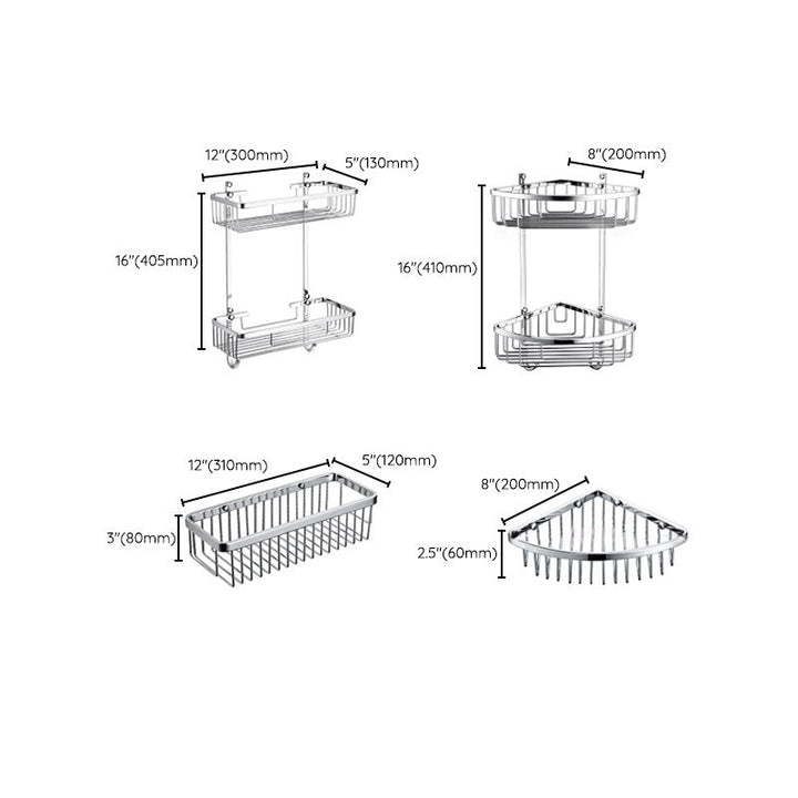 BowLift | 5-piece Bathroom Accessory Set Modern Polished Chrome Bathroom Set