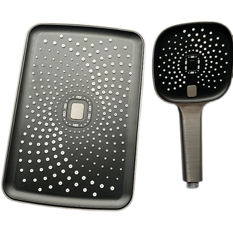 BowLift | Black Large Shower Head Standard Spray Pattern with Hand Shower