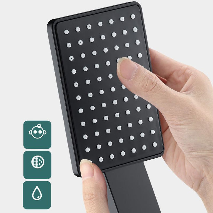 BowLift | Contemporary Handheld Supercharged Shower Head Square Turbo Spray Head