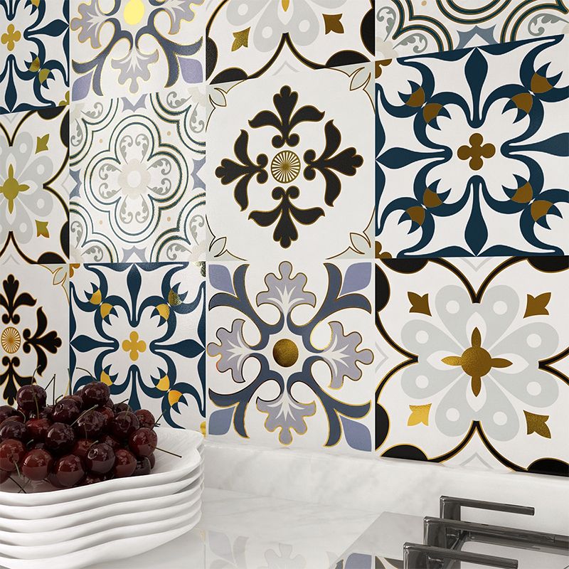 BowLift | PVC Square Peel & Stick Mosaic Tile Multi-Colors Kitchen and Bathroom Single Tile