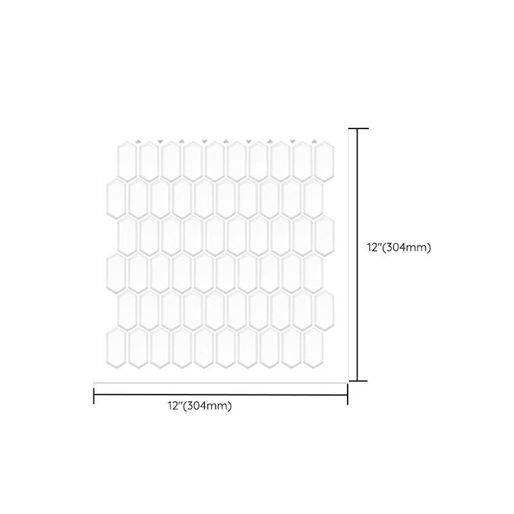 BowLift | Peel and Stick Subway Tiles Waterproof Plastic Tile Rectangular Peel & Stick Tile for the Kitchen