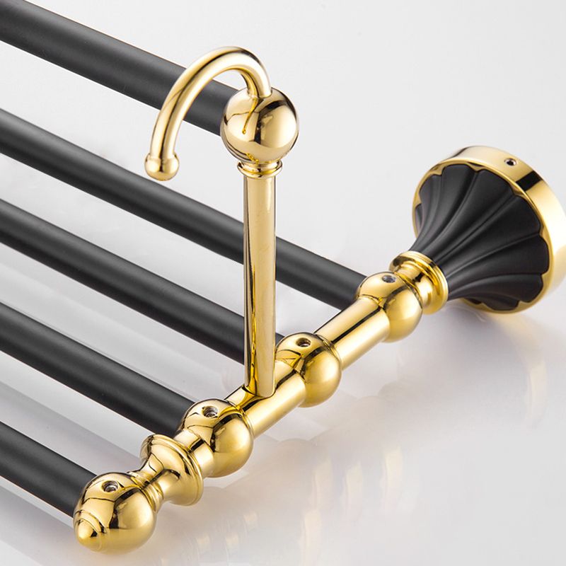 BowLift | Traditional Bathroom Accessories Set Towel Bar Bathroom Shelf Black Bathroom Accessories Set