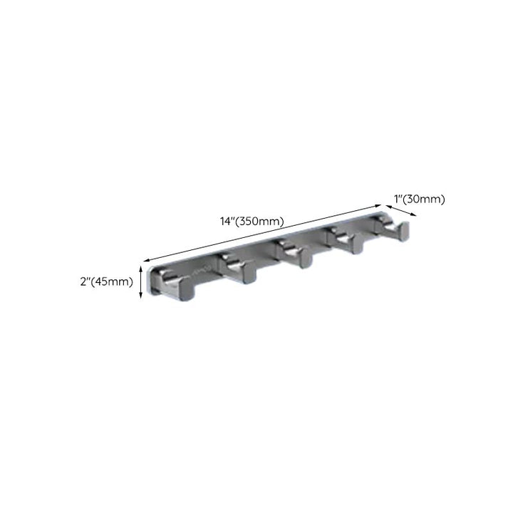 BowLift | Contemporary bathroom accessory set made of aluminum with towel holder/bath shelf