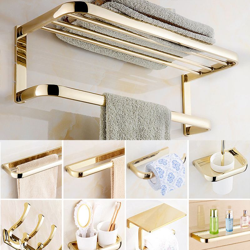 BowLift | Chrome/Gold Bathroom Accessories Set Modern Metal Bathroom Hardware Set