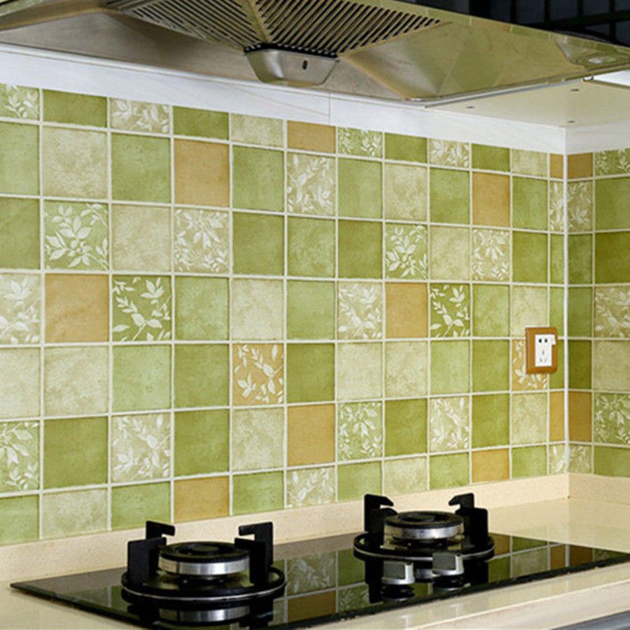 BowLift | Square Grid Peel and Stick Tile PVC Mosaic Tile for Kitchen Backsplash
