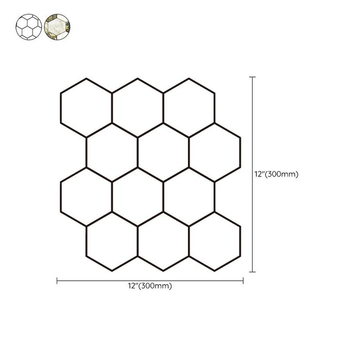 BowLift | Peel and Stick Hexagonal Tiles Waterproof Peel & Stick Tile for Shower 2-Pack
