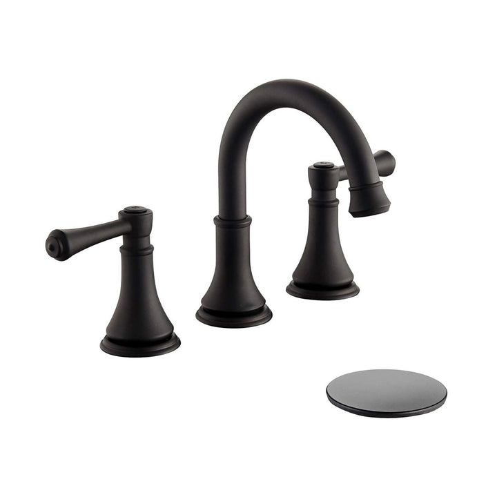 BowLift | Modern Sink Faucet Widespread Faucet with 2 Handles and 3 Holes