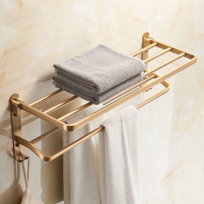 BowLift | Vintage Bronze Bathroom Accessories Set Brushed Brass Towel Bar/Paper Holder/Bath Shelf