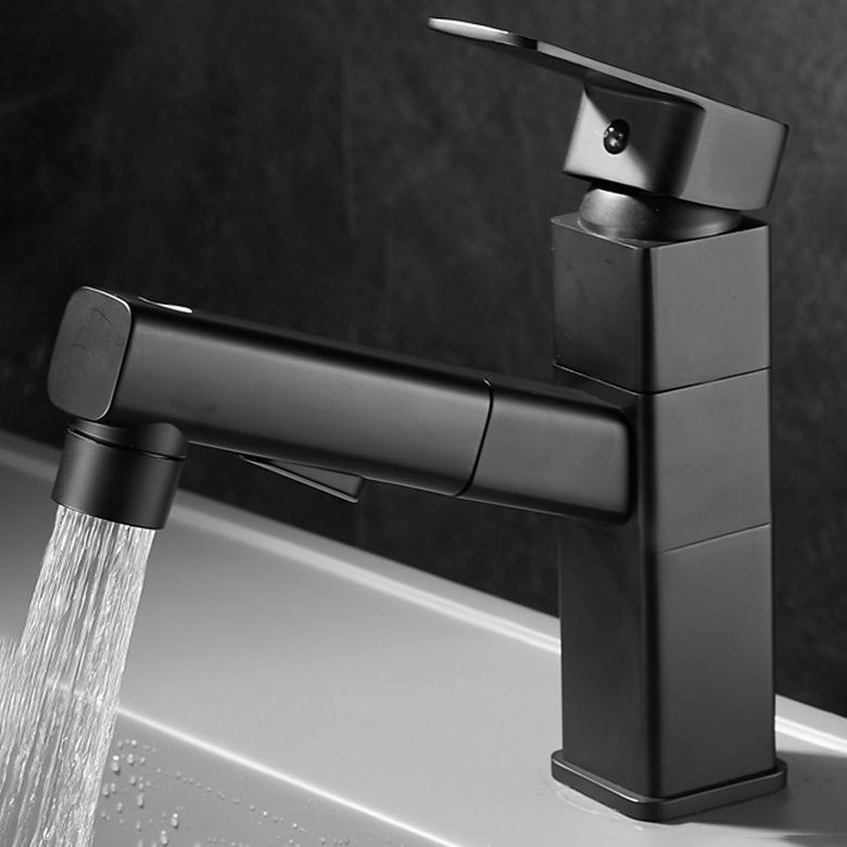 BowLift | Bathroom faucet with pull-out lever handle Single hole basin mixer