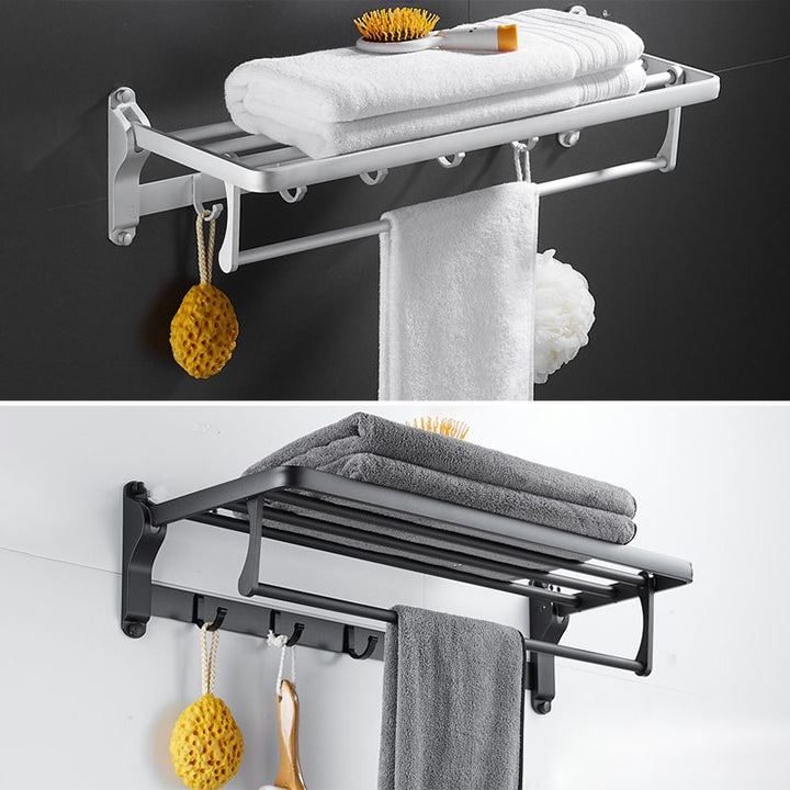 BowLift | 6-piece contemporary bathroom accessory set bathroom shelf/towel bar paper holder included