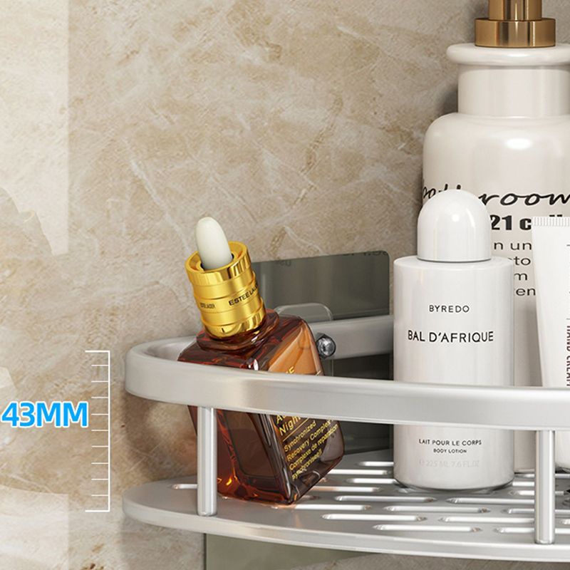 BowLift | Silver/Black Bathroom Accessories Set Modern 1/2/3 - Piece Bathroom Shelf