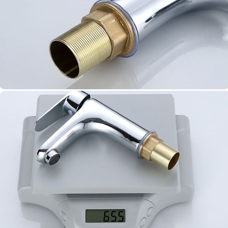 BowLift | Modern Sink Faucet Monochrome Brass Sink Faucet for the Bathroom