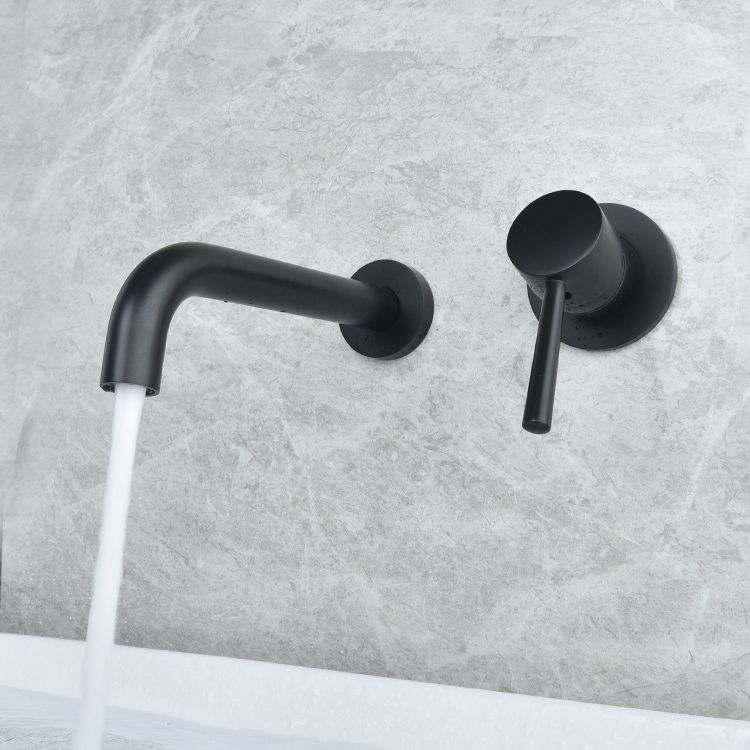BowLift | Wall-mounted Metallic Bathtub Faucet Low Arc Pipe Bathtub Tap