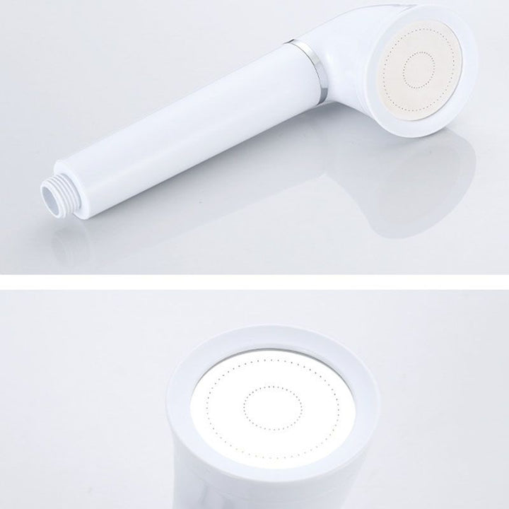 BowLift | White round shower head plastic supercharged hand shower