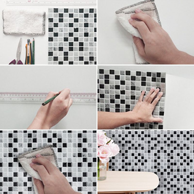 BowLift | Modern Peel & Stick Subway Tiles PVC Rectangular Peel-and-Stick Wall Cladding