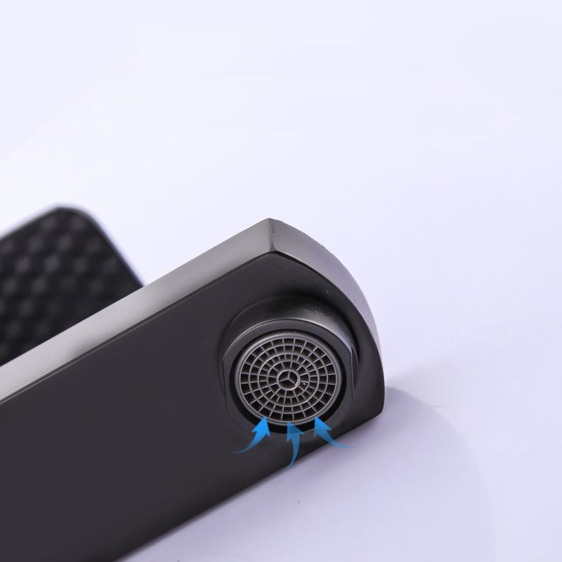 BowLift | Industrial Bathroom Faucet Stainless Steel Lever Handles with Water Hose Sink Faucet