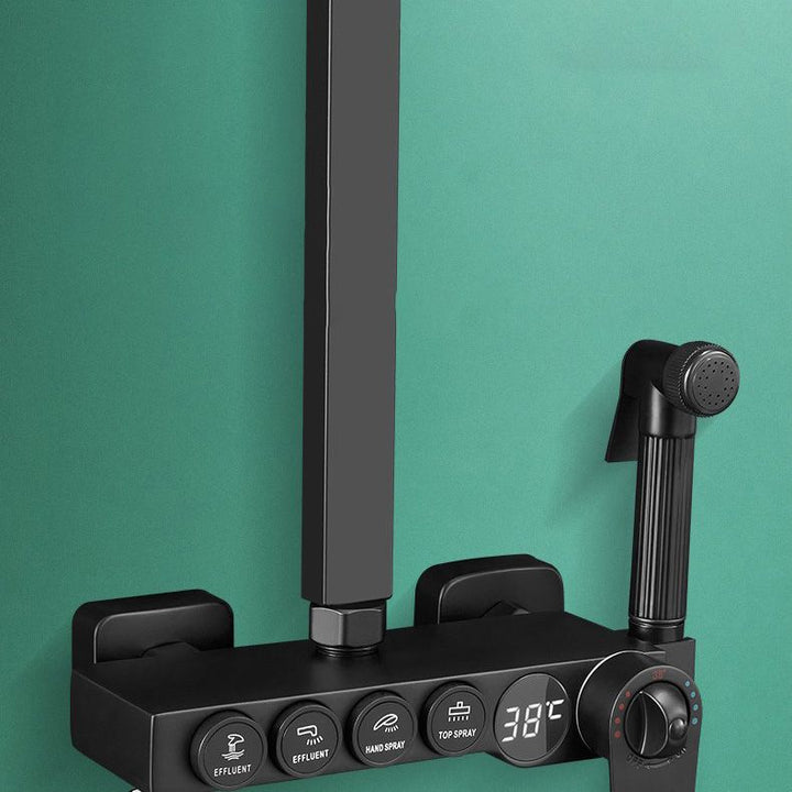 BowLift | Modern adjustable water flow shower faucet shower hose shower system on the wall
