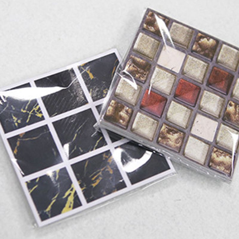 BowLift | PVC Square Peel & Stick Mosaic Tile Multicolored Backsplash & Wall Tile