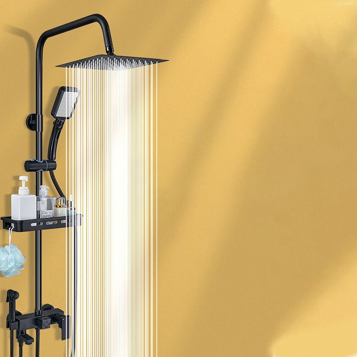 BowLift | Shower system Wall-mounted Adjustable spray pattern Shower arm Shower set with shower hose